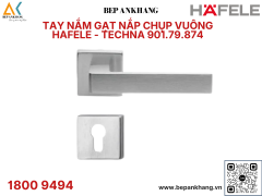 Tay nắm gạt nắp chụp vuông Hafele - TECHNA - Màu Chrome Mờ - 901.79.874
